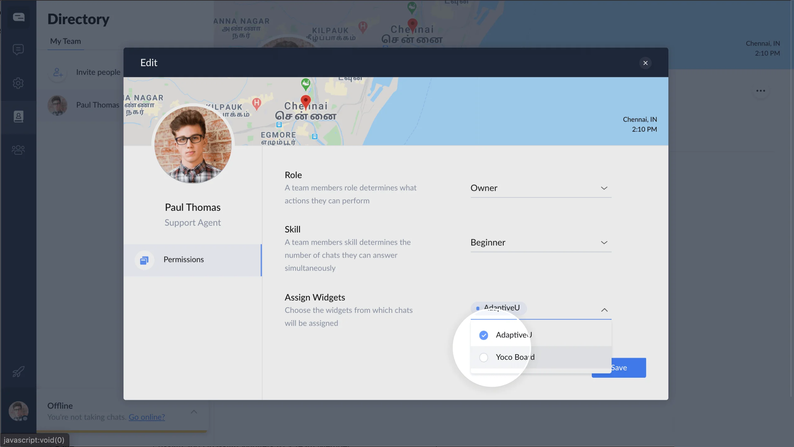 MultipleWidgetsDropDown