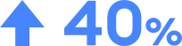40% Up icon