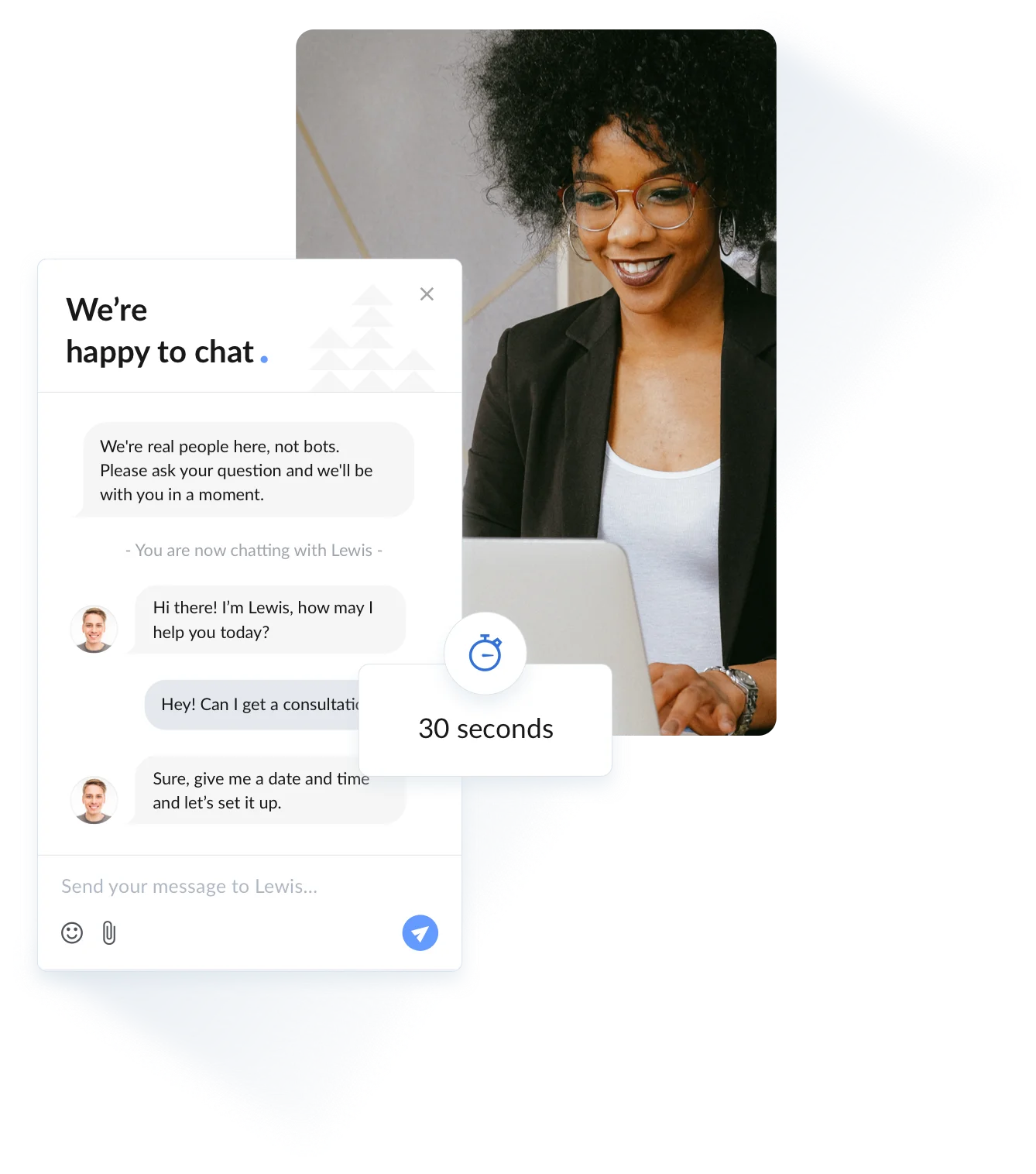 Live chat queue - chat with multiple visitors